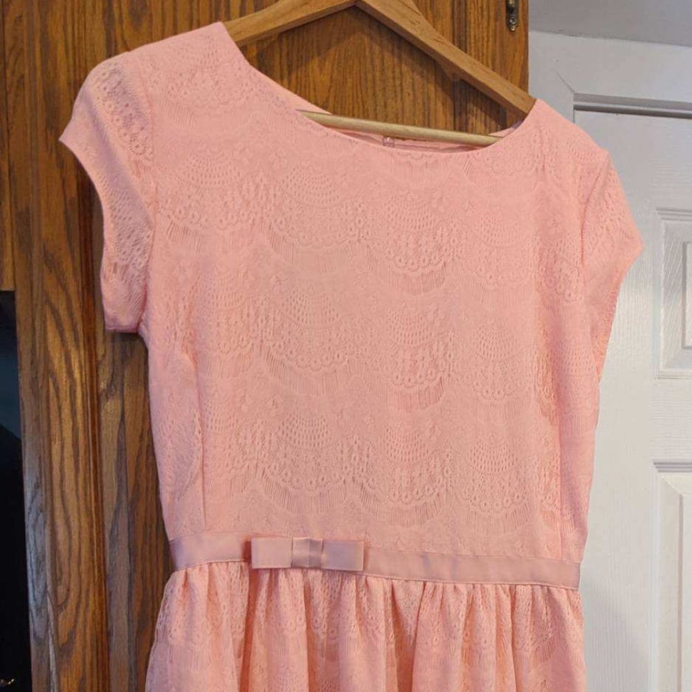 Shabby Apple 10/12 Peach Lace Dress